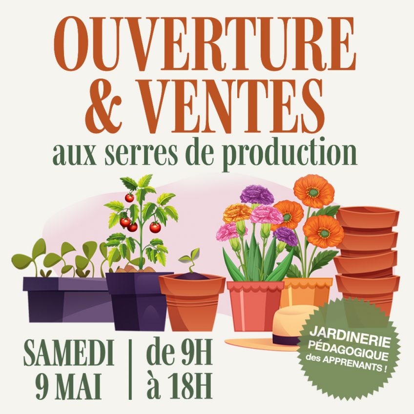 Ventes aux serres de production – 9 mai